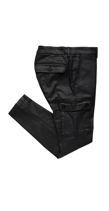 9.75 OZ ブラックコーティング パワーストレッチカーゴパンツ JAAN 詳細画像